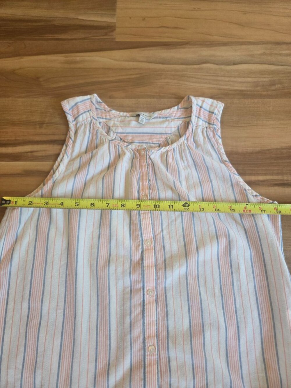 Lucky Brand Button Down Sleeveless Cotton Top Size S - Picture 6 of 8